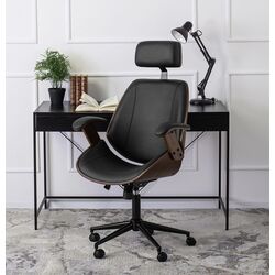 Fotoliu Mebel Elite Fabian (Walnut/Black)