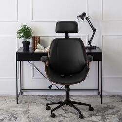 Fotoliu Mebel Elite Fabian (Walnut/Black) Thumb