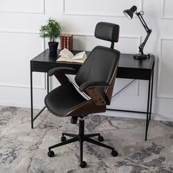 Fotoliu Mebel Elite Fabian (Walnut/Black) Thumb