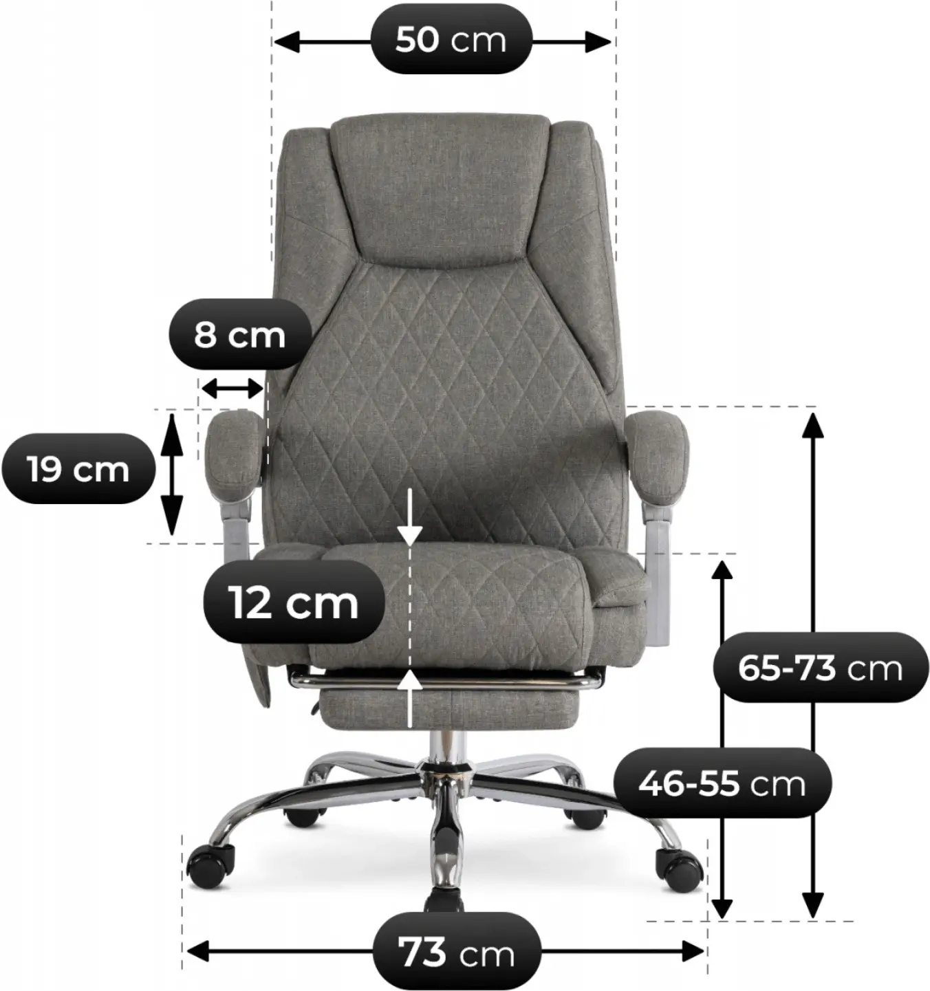 Fotoliu Mebel Elite Giorgio (Grey) - 9
