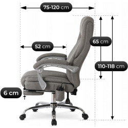 Fotoliu Mebel Elite Giorgio (Grey) Thumb