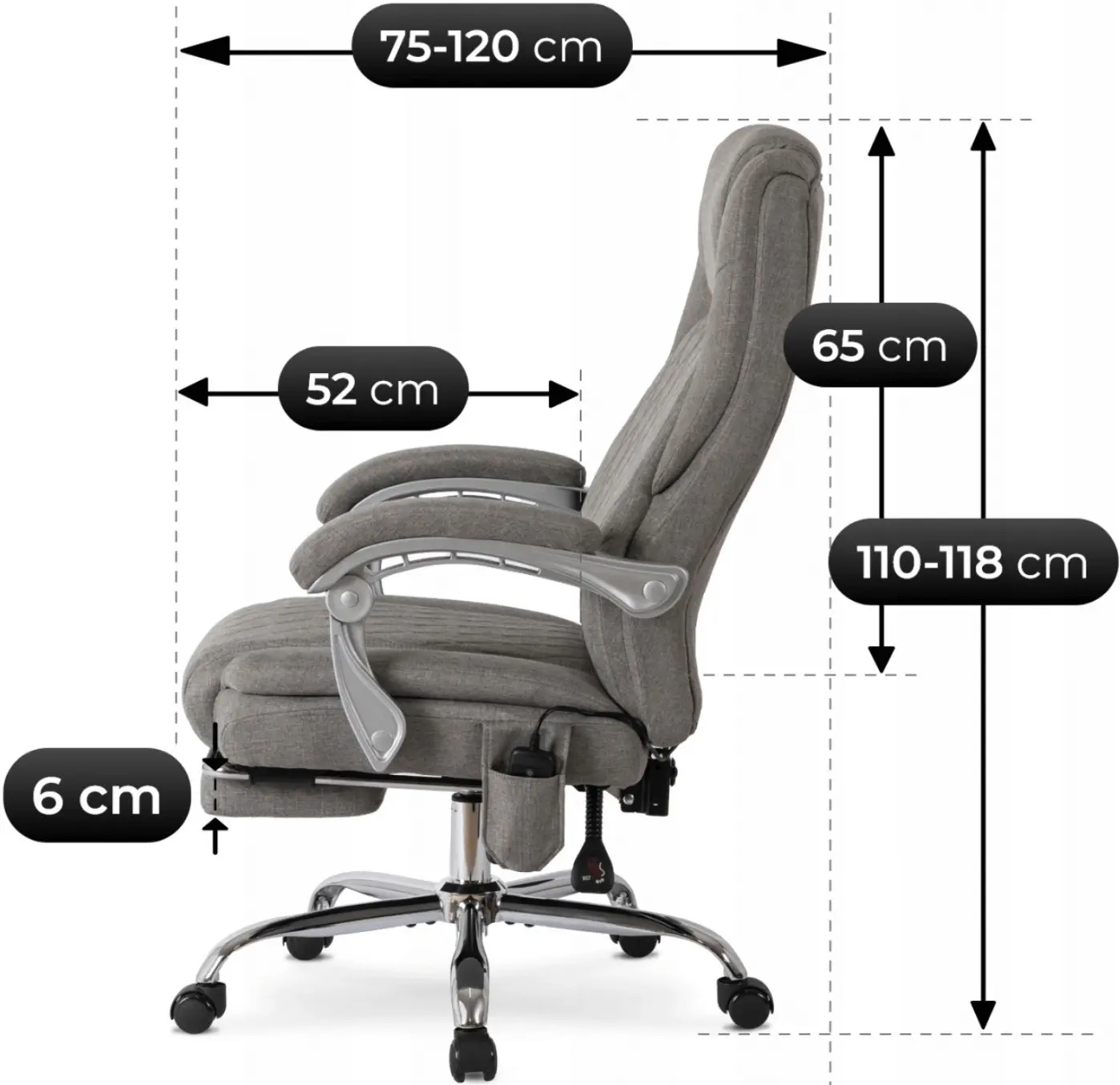 Fotoliu Mebel Elite Giorgio (Grey) - 10