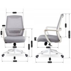 Fotoliu Mebel Elite Lefkas (Grey/White) Thumb