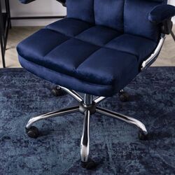 Fotoliu Mebel Elite London (Navy Blue/Silver) Thumb