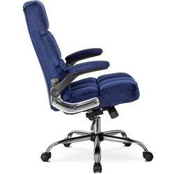 Fotoliu Mebel Elite London (Navy Blue/Silver) Thumb