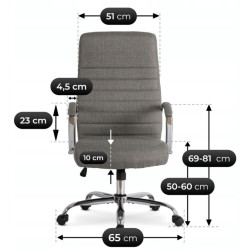 Кресло Mebel Elite Renes (Grey) Thumb