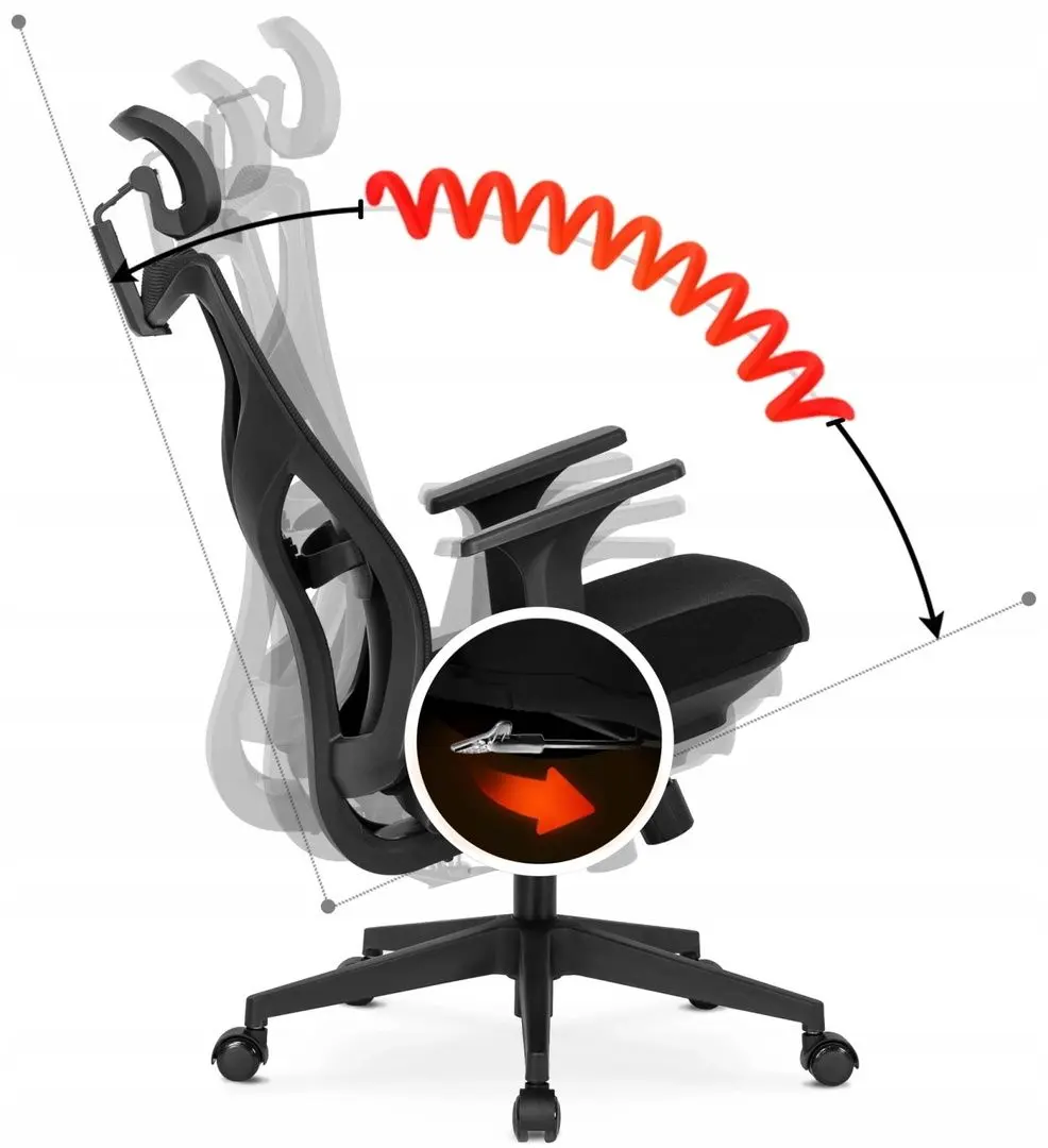 Fotoliu Mebel Elite Spiral (Black)