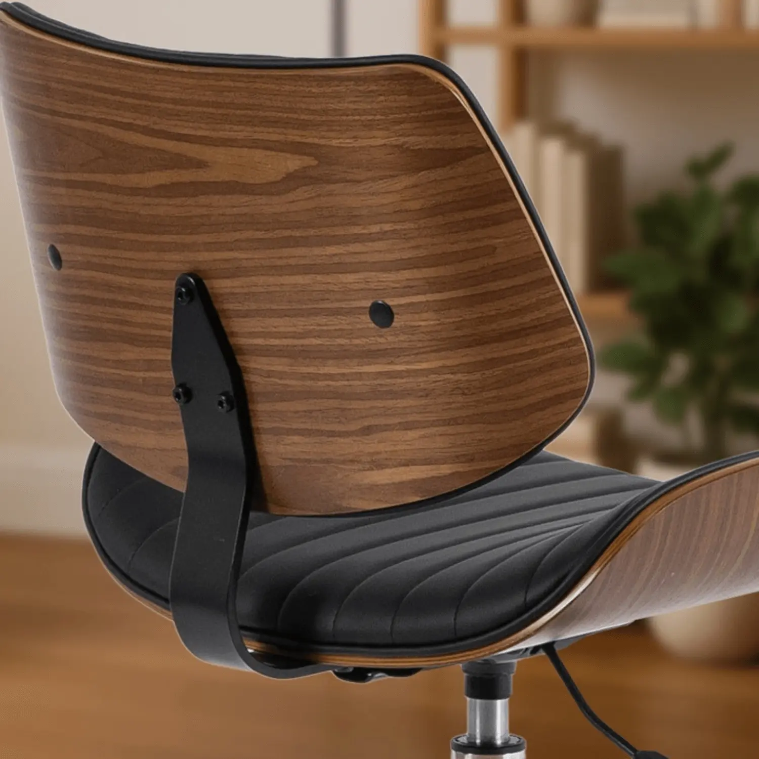 Кресло Mebel Elite Teksas (Black/Walnut)