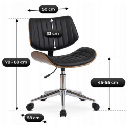 Кресло Mebel Elite Teksas (Black/Walnut) Thumb