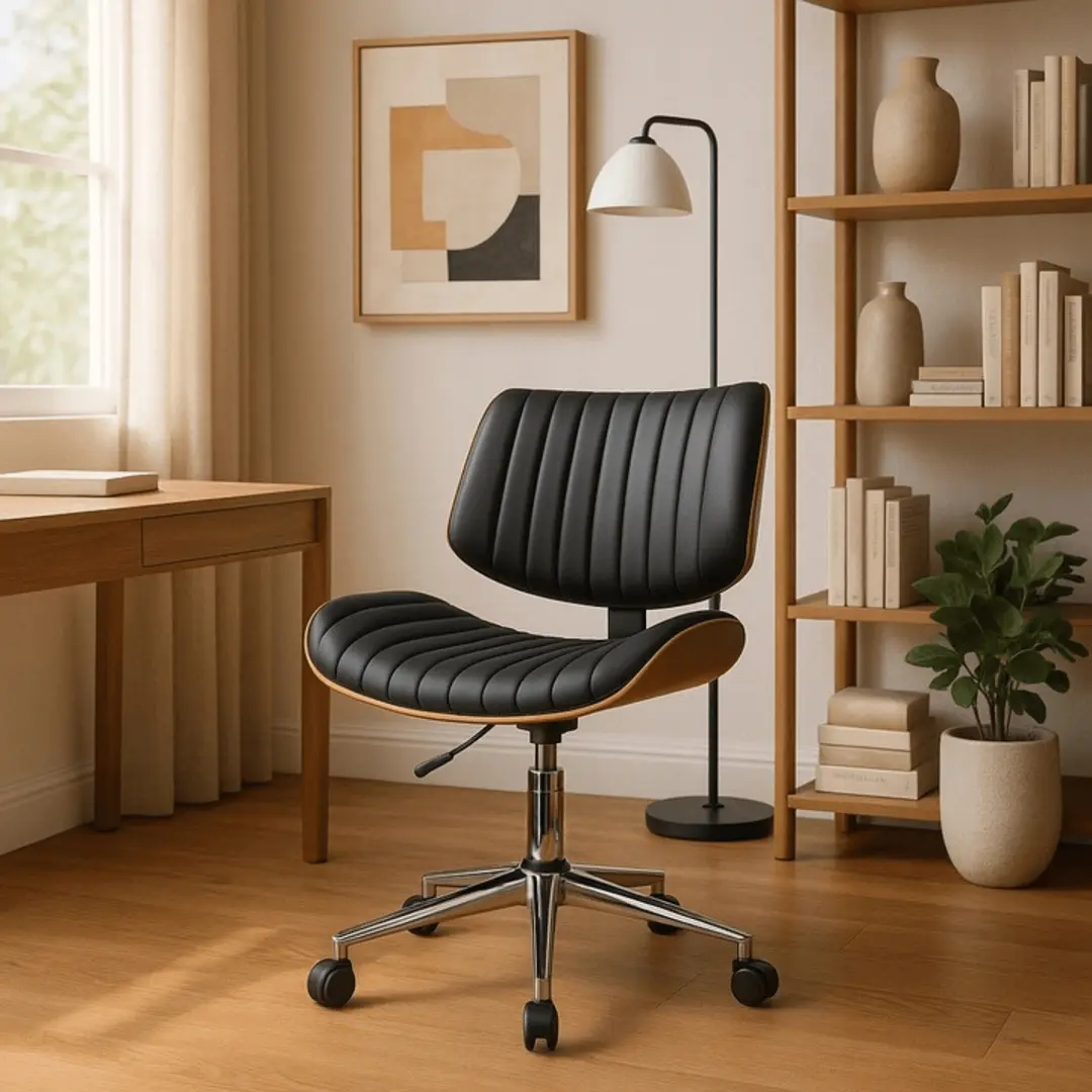 Кресло Mebel Elite Teksas (Black/Walnut)