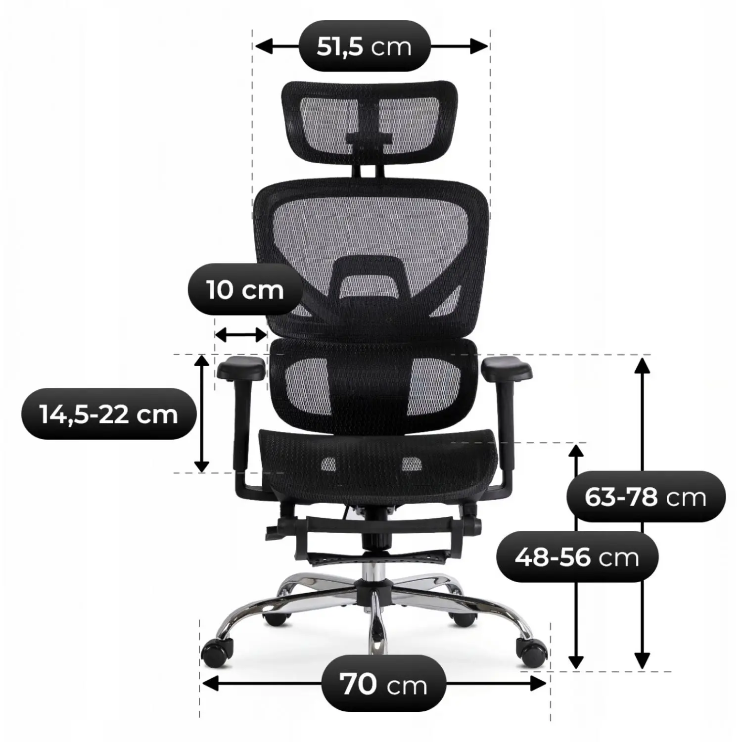 Офисное кресло Mebel Elite Kair (Black) - 9