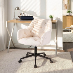 Fotoliu de birou Mebel Elite Konor (Cream/Black)