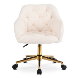 Fotoliu de birou Mebel Elite Konor (Cream/Gold) Thumb