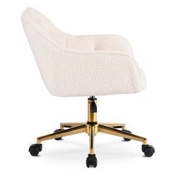 Fotoliu de birou Mebel Elite Konor (Cream/Gold) Thumb