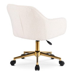 Fotoliu de birou Mebel Elite Konor (Cream/Gold) Thumb