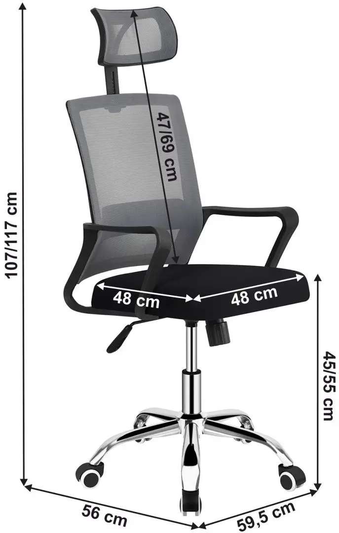 Fotoliu Mobhaus Dikan (Gray Light/Black)