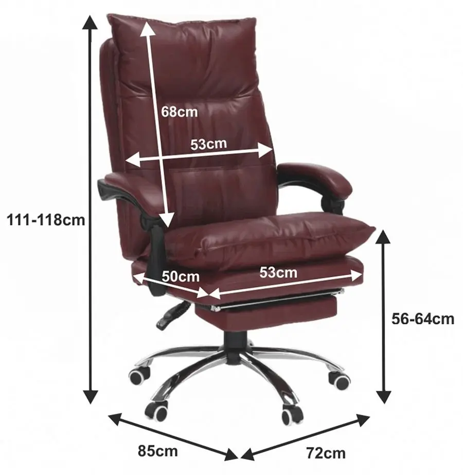 Fotoliu Mobhaus Drake (Burgundy)