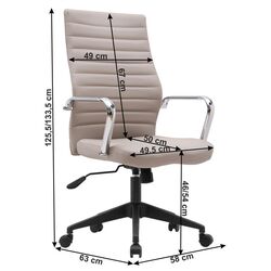 Fotoliu Mobhaus Drugos (Taupe/Black) Thumb