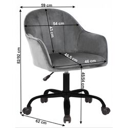 Fotoliu Mobhaus Erol (Light Gray/Black) Thumb