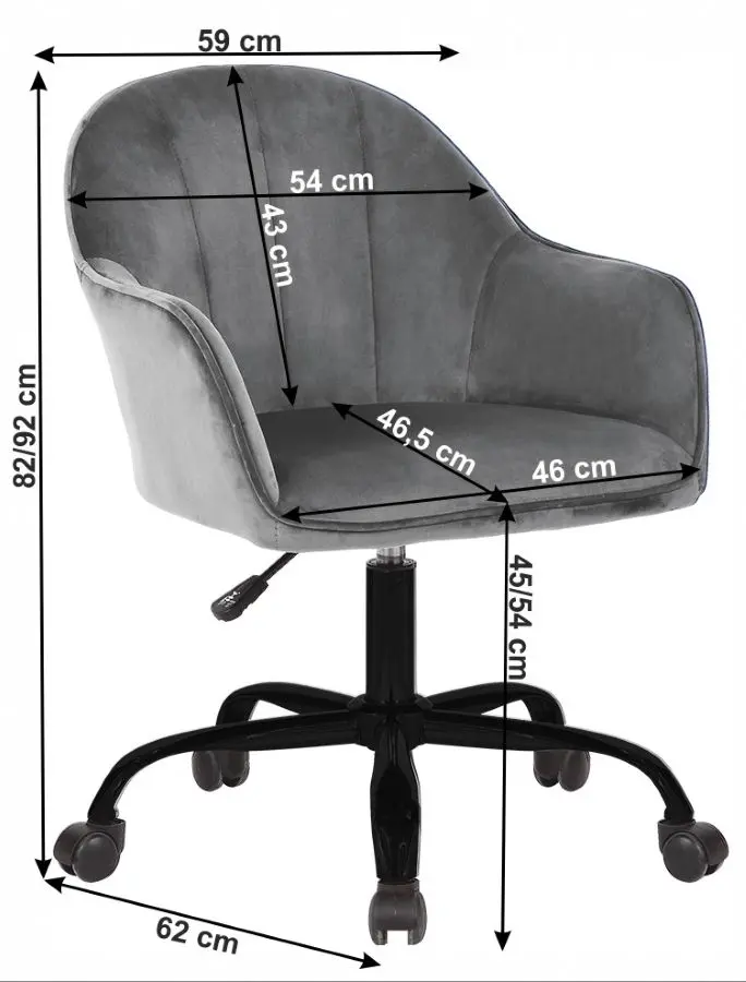 Fotoliu Mobhaus Erol (Light Gray/Black) - 2