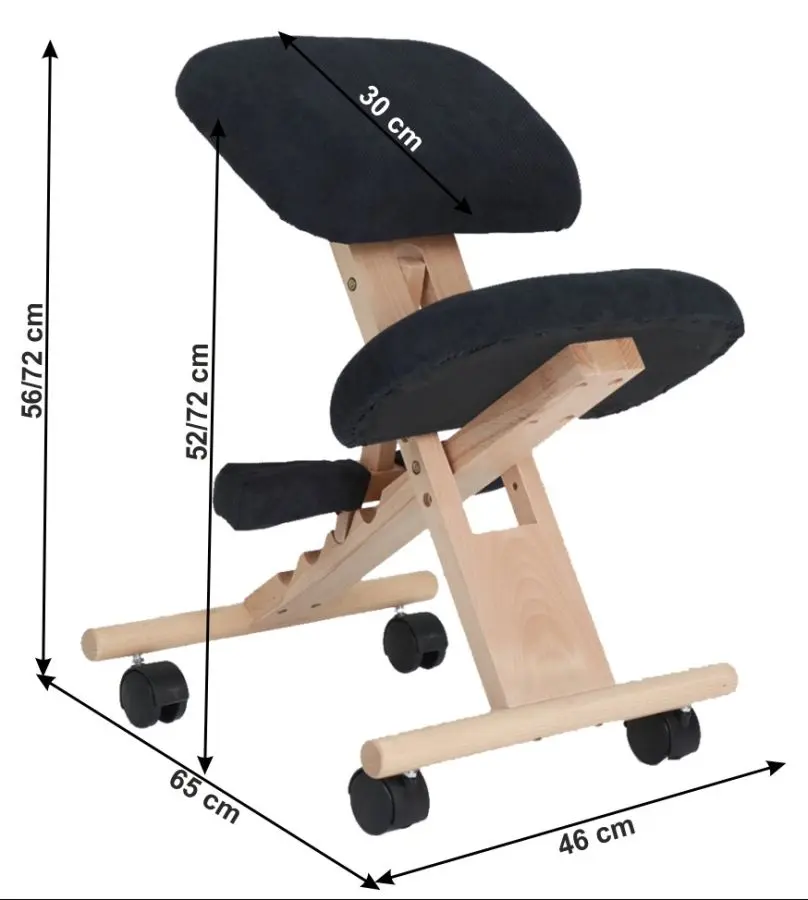 Fotoliu Mobhaus Groco (Black/Beech)