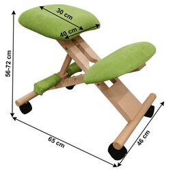 Fotoliu Mobhaus Groco (Green/Beech) Thumb