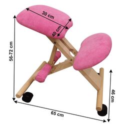 Fotoliu Mobhaus Groco (Pink/Beech) Thumb