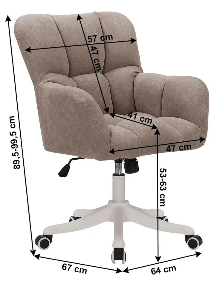 Fotoliu Mobhaus Lorel (Gray-Brown)