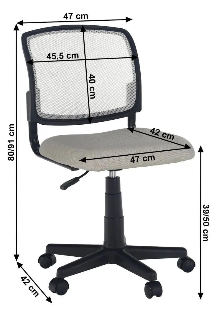 Fotoliu Mobhaus Ramiza (Gray/Black)