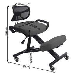 Fotoliu Mobhaus Rufus (Gray/Black) Thumb