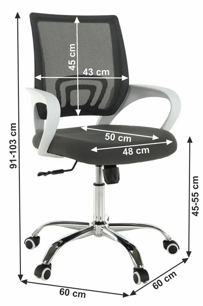Fotoliu Mobhaus Sanaz Typ 2 (Gray/White)