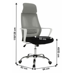 Fotoliu Mobhaus Taxis (Gray/Black) Thumb