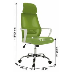 Fotoliu Mobhaus Taxis (Green/White) Thumb