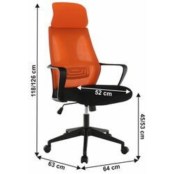 Fotoliu Mobhaus Taxis (Orange/Black) Thumb