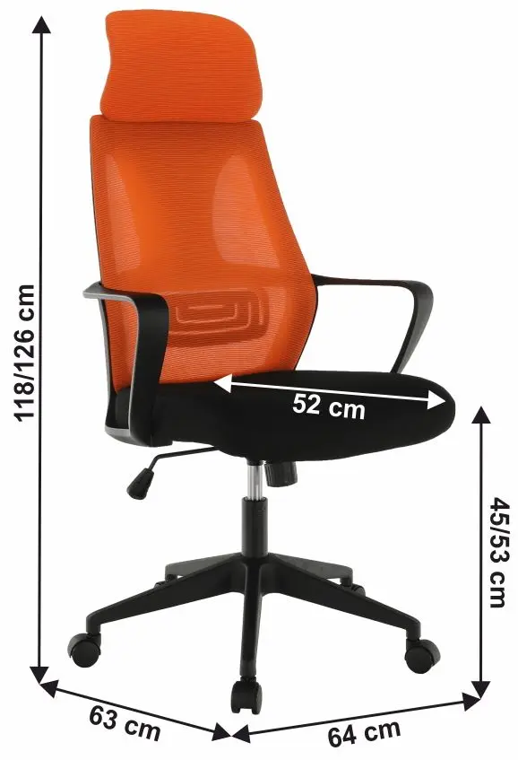 Fotoliu Mobhaus Taxis (Orange/Black)