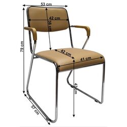 Scaun Mobhaus Derya (Brown) Thumb