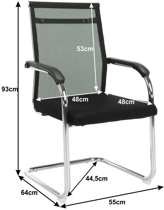 Scaun Mobhaus Esin (Black/Silver)