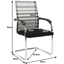 Стул Mobhaus Esin (Gray/Black/Silver) Thumb