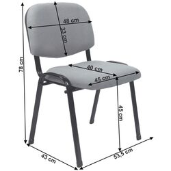 Scaun Mobhaus Iso 2 New (Gray/Black) Thumb