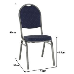 Scaun Mobhaus Jeff 2 New (Dark Blue/Gray) Thumb