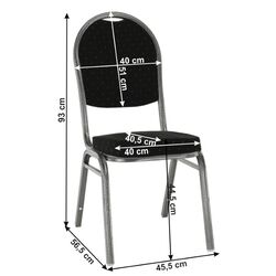 Стул Mobhaus Jeff 3 New (Black/Gray) Thumb