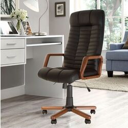 Fotoliu Nowy Styl Atlant Extra (Black/Wallnut)