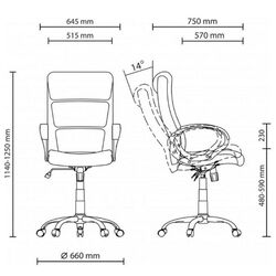 Кресло Nowy Styl Delta Tilt CHR68 ECO-30 (Black) Thumb