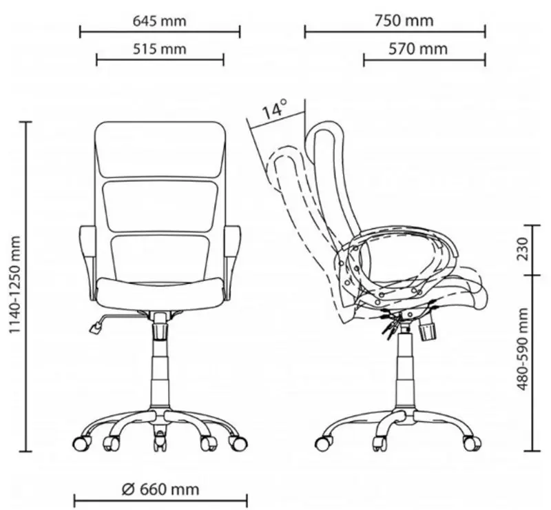 Кресло Nowy Styl Delta Tilt CHR68 ECO-30 (Black)