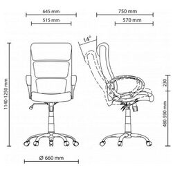 Fotoliu Nowy Styl Delta Tilt CHR68 ECO-31 (Brown) Thumb
