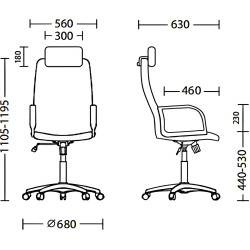 Fotoliu Nowy Styl Diplomat HR C-38 (Grey) Thumb