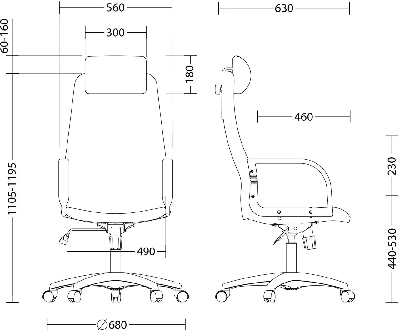Fotoliu Nowy Styl Diplomat HR ECO-30 (Black) - 3