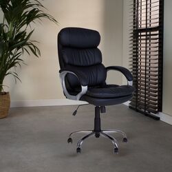 Fotoliu Nowy Styl Dolce Eco-30 (Black/Chrome)