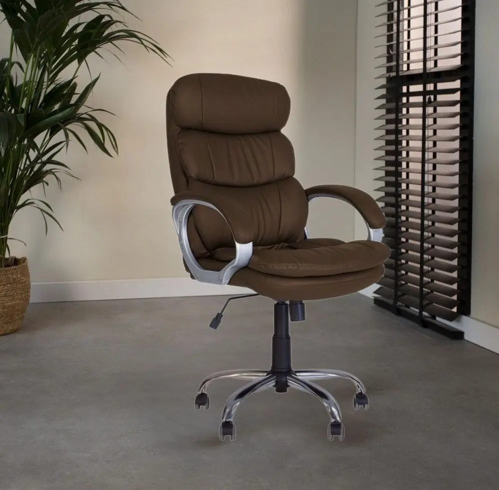 Fotoliu Nowy Styl Dolce Eco-31 (Brown/Chrome/Black)