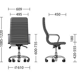 Кресло Nowy Styl Liberty ECO-30 (Black) Thumb